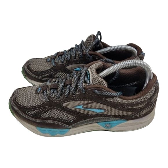Brooks Cascadia 5 Women’s Trail Running Shoes Size 7.5 Brown Teal Blue - Picture 13 of 13